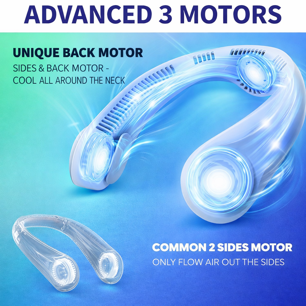 ArcticPro™ 3-Motor Neck Cooling Fan (2026 Edition)